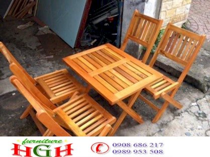 Bàn ghế gỗ cóc HGH221