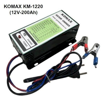 Nạp ắc quy tự động KOMAX 12V-200Ah, KM-1220