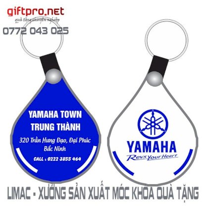 Móc khóa yamaha màu xanh