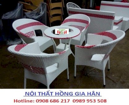 Bàn ghế cafe sân vườn hgh 471