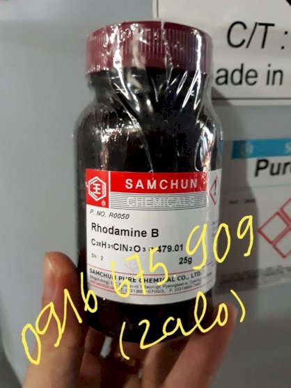 Hóa chất  Rhodamine B R0050 C28H31CIN2O3 Samchun   25g