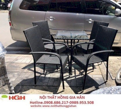 Bàn ghế cafe sân vườn Hồng Gia Hân K21