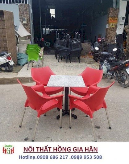 Ghế nhựa cafe Hồng Gia Hân b56