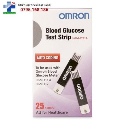 Que thử tiểu đường Omron HGM-STP1A