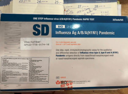 Test chẩn đoán SD cúm Ag H1-H15