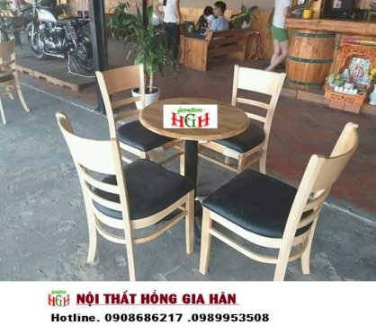 Bộ bàn ghế cafe hồng gia hân j39