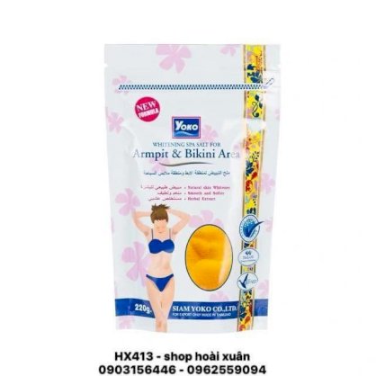 Muối tắm loại bỏ Thâm Trắng Da Vùng nách háng bikini YOKO Whitening For Armpit Bikini Arrea - HX413