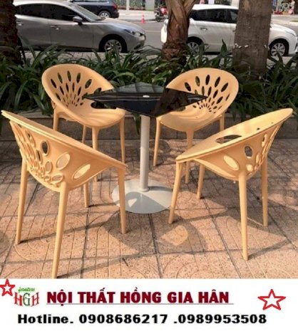 Bàn ghếcnhựa cafe sân vườn Hồng Gia Hân nhgh5