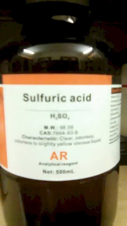 Hóa chất tinh khiết Acid Sulfuric (H2SO4)