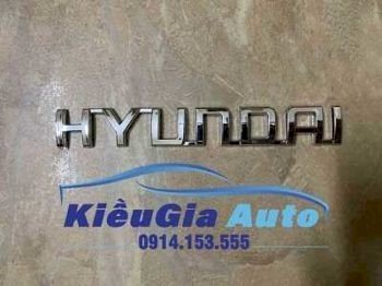 Logo chữ nổi HYUNDAI XE I10