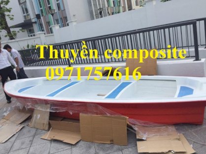 Thuyền composite 4,5m x1,3m chở 4-6 người Hưng Thịnh