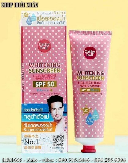 Kem chống nắng toàn thân trắng da hơi sương Cathy Doll whitening sunscreen SPF50 mát lạnh và trắng mịn - HX1665
