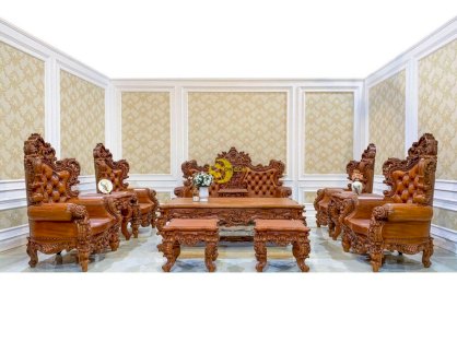 Bộ bàn ghế sofa hoàng gia LUXURY Sơn Đông | Phiên bản giới hạn 2021 | BBG586