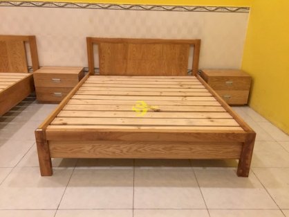 Giường ngủ gỗ sồi kiểu Nhật 1,6 mx2m – LCMGN11 - Đồ gỗ Sơn Đông