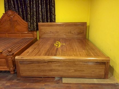 Giường ngủ gỗ hương xám 1,8mx2m giá rẻ – GHX001 - Đồ gỗ Sơn Đông