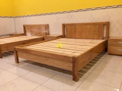 Giường ngủ gỗ sồi kiểu nhật 1m8 – LCMGN12