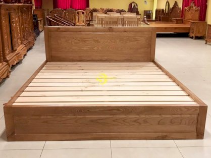 Giường ngủ gỗ sồi có hộc 1m8 – LCMGN15