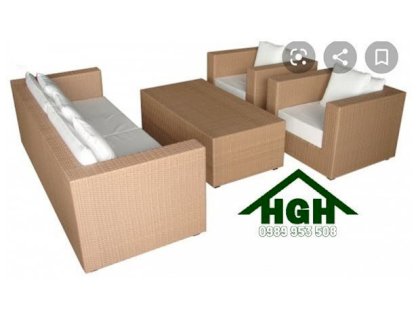 Sofa mây nhựa HGH220 Hồng Gia Hân