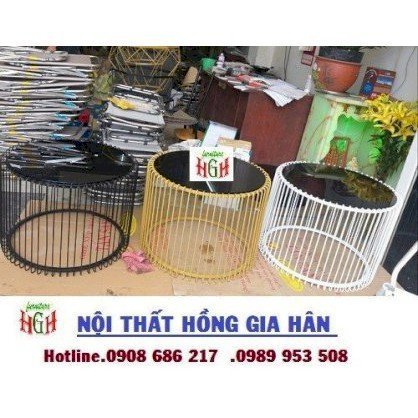 Bàn sắt cafe sơn tĩnh điện nhiều màu giá rẻ HGH421