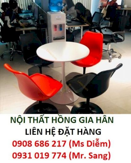 Bàn ghế nhựa cafe hiện đại HGH623