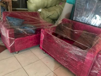 Ghế sofa vải nhung, phòng khách HGH873