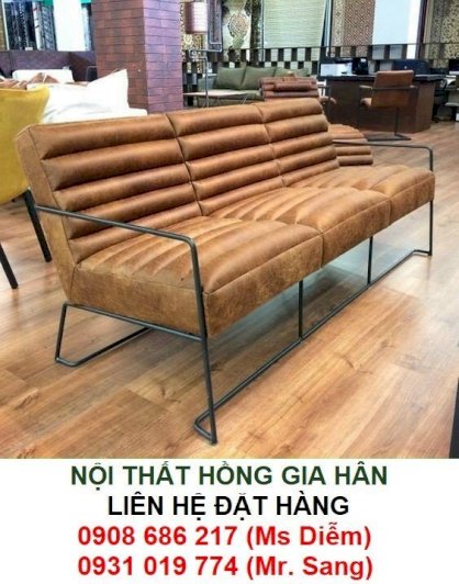 Ghế sofa bọc nệm dài cao cấp HGH963