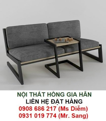 Ghế sofa chân quỳ bọc vải đệm sang trọng HGH965