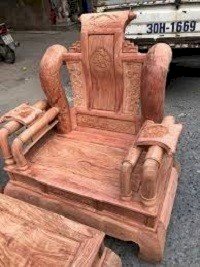 Bộ bàn ghế giả cổ tần thủy hoàng tay 14 gỗ hương đá víp - Đỗ Mạnh
