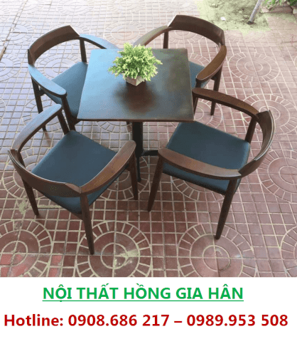 Bộ bàn ghế Hiroshima 1 bàn 4 ghế HGH 0002