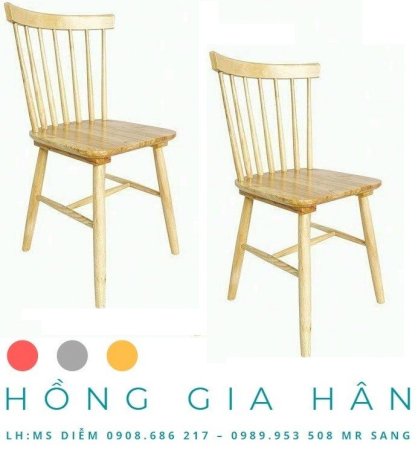 Ghế gỗ lưng tựa Hồng Gia Hân GG09