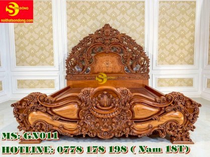 Giường ngủ hoàng gia luxury 2m x 2,2m Sơn Đông