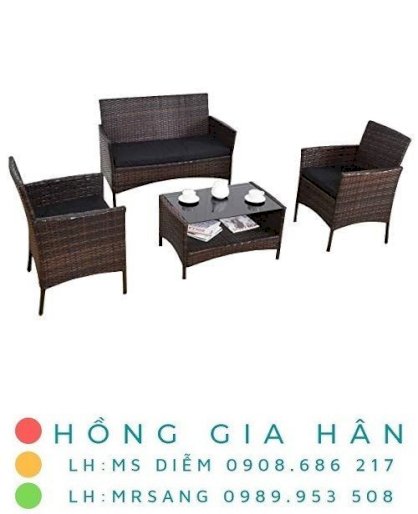 Sofa mây nhựa Hồng Gia Hân SM211