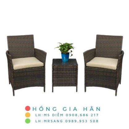 Sofa mây nhựa Hồng Gia Hân SM349