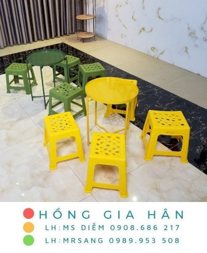 Bàn ghế cafe giá rẻ Hồng Gia Hân BG400