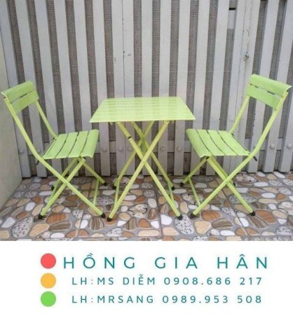 Bàn ghế cafe, trà chanh, trà sữa Hồng Gia Hân C121