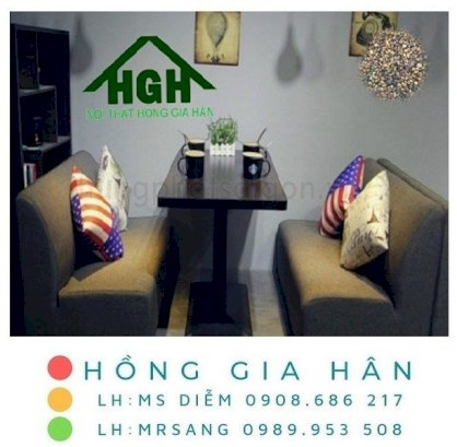 Bàn ghế sofa cafe Hồng Gia Hân MS190