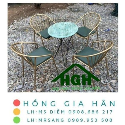 Bàn ghế cafe Tp HCM Hồng Gia Hân MS232