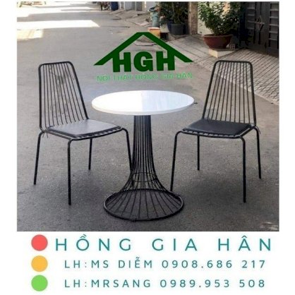 Bàn ghế cafe Tp HCM Hồng Gia Hân MS234