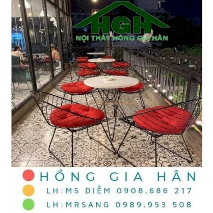 Bàn ghế cafe Tp HCM Hồng Gia Hân MS237