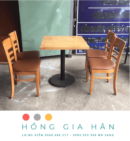 Bàn ghế gỗ Tp HCM giá tốt Hồng Gia Hân MS594