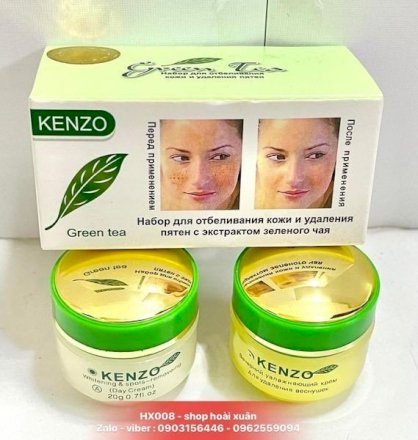 Kem dưỡng da nám và tàn nhang Kenzo green tea Nga sâm ngọc trai - kem kenzo nga - kem trà xanh - HX008