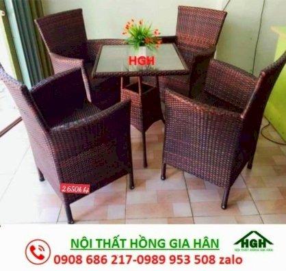 Bàn ghế cafe Tp HCM Hồng Gia Hân M0709