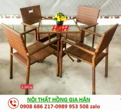 Bàn ghế cafe Tp HCM Hồng Gia Hân MS705