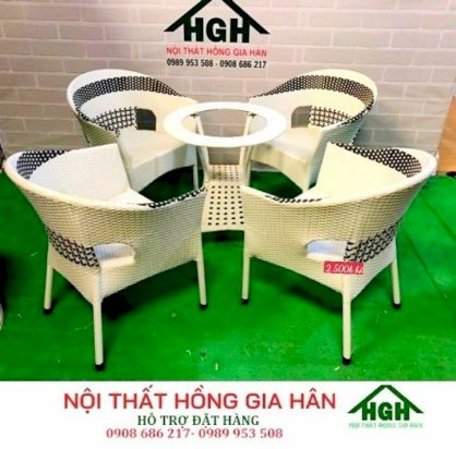 Bàn ghế cafe Tp HCM Hồng Gia Hân M0701