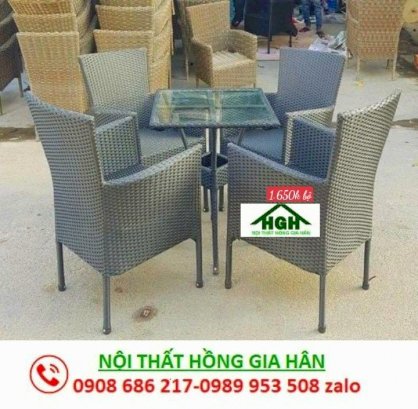 Bàn ghế cafe Tp HCM Hồng Gia Hân M0702