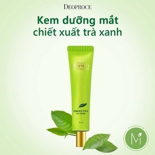 Kem chống nhăn và bọng mắt DEOPROCE TOTAL SOLUTION GREEN TEA EYE CREAM