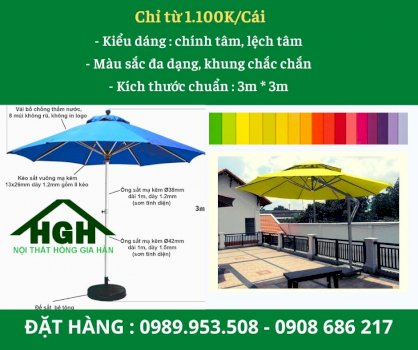 Xả kho Dù che mưa nắng Tp.HCM Hồng Gia Hân D0908