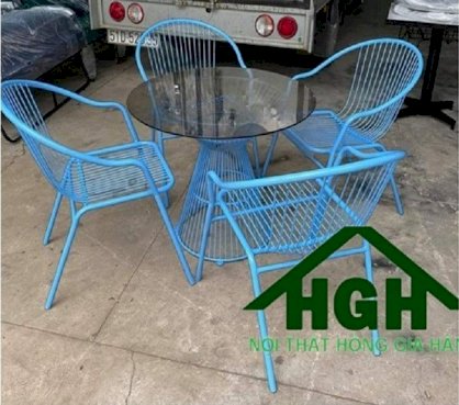 Bàn ghế sắt ngoài trời Tp.HCM Hồng Gia Hân B1115