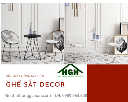 Bàn ghế sắt Decor Tp.HCM Hồng Gia Hân B1202