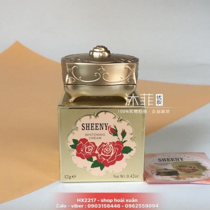 Kem dưỡng trắng da mặt SHEENY WHITENING CREAM TAIWAN - HX2217